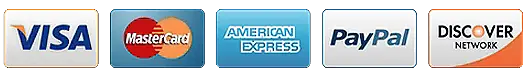 Payment cards accepted by the Burntide checkout