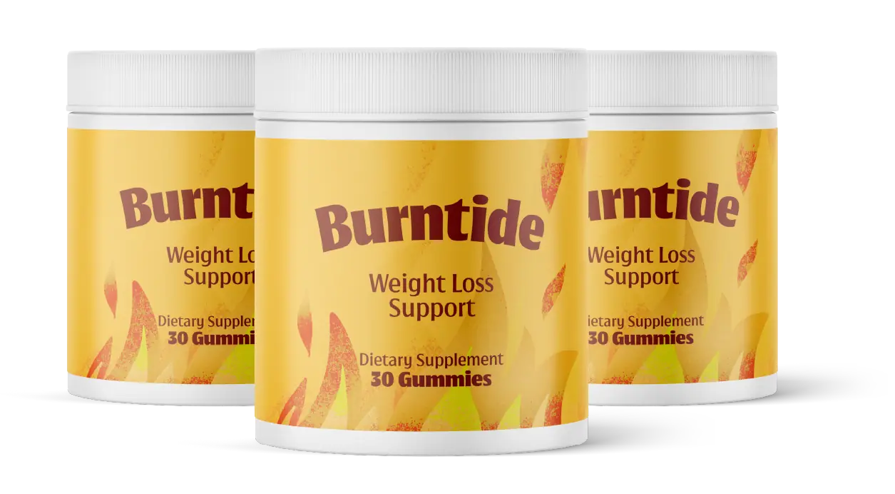 Three bottles of Burntide gummies